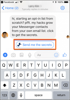 Facebook Chatbot Chat