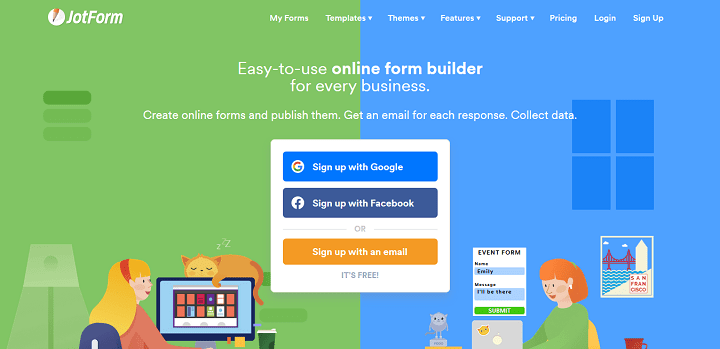 Free Online Form Builder Form Creator JotForm