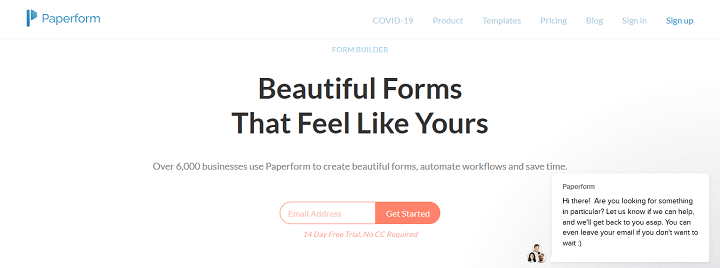 Paperform Online Form Builder And Form Creator