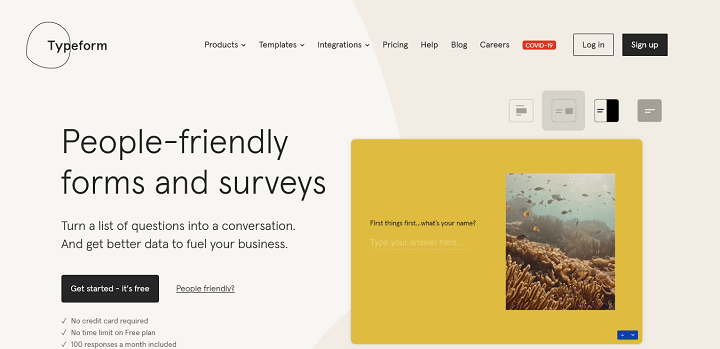 Typeform People-Friendly Forms and Surveys