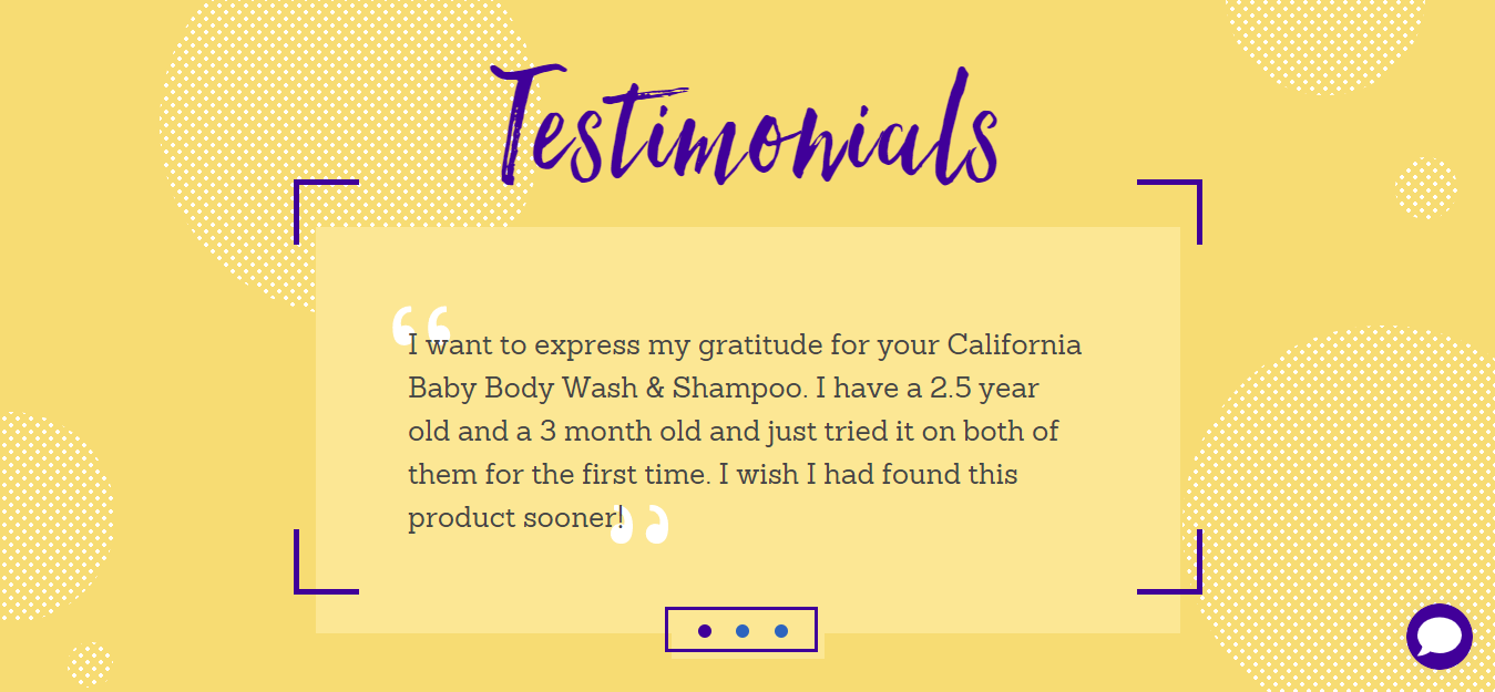 Exhibit your social proof - Testimonials