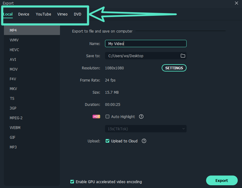 Exporting and Sharing Your Creation